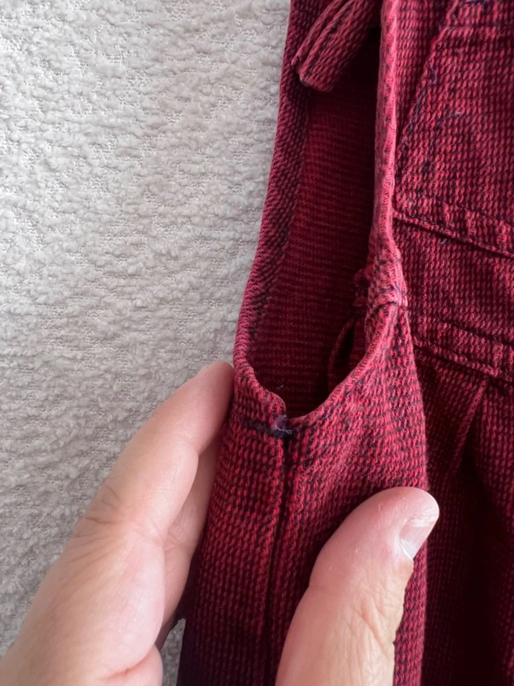 Osh Kosh B’Gosh Vintage Retro‎ Red Cotton Overalls Infant Size 24 Months